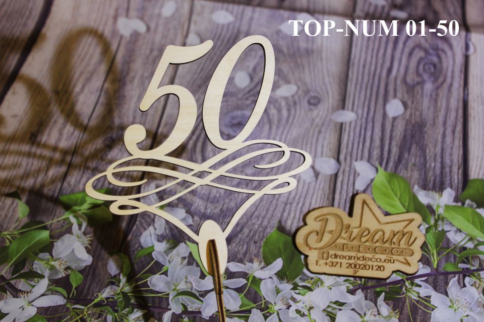 Toperis jubilejai ar skaitli - 50