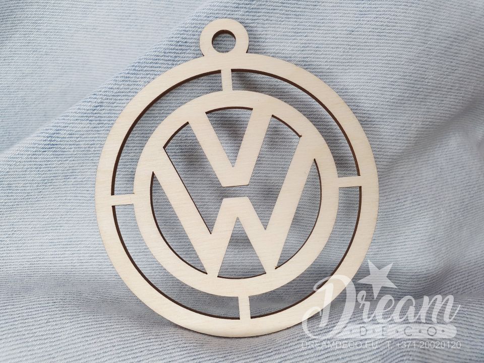 Automašīnas piekariņš ar Volkswagen logotipu