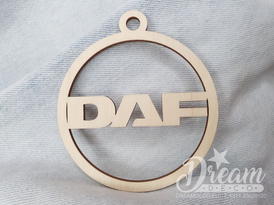 Automašīnas piekariņš ar DAF logotipu 