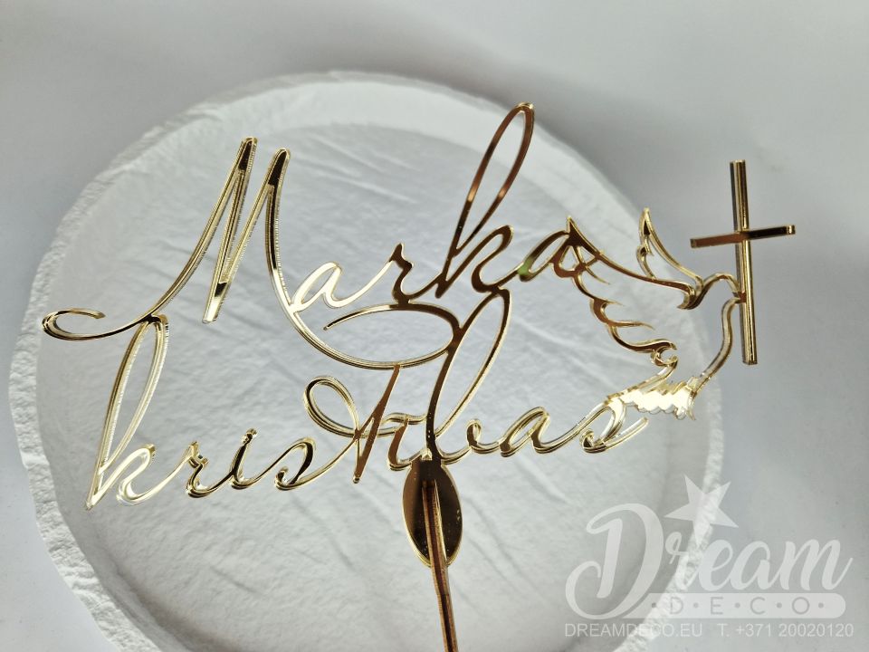 Dekors tortei kristībās