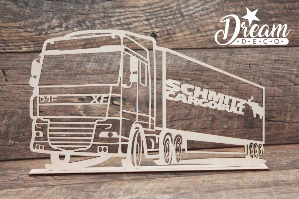 Cirsts dekors uz statīva auto Truck DAF Logo