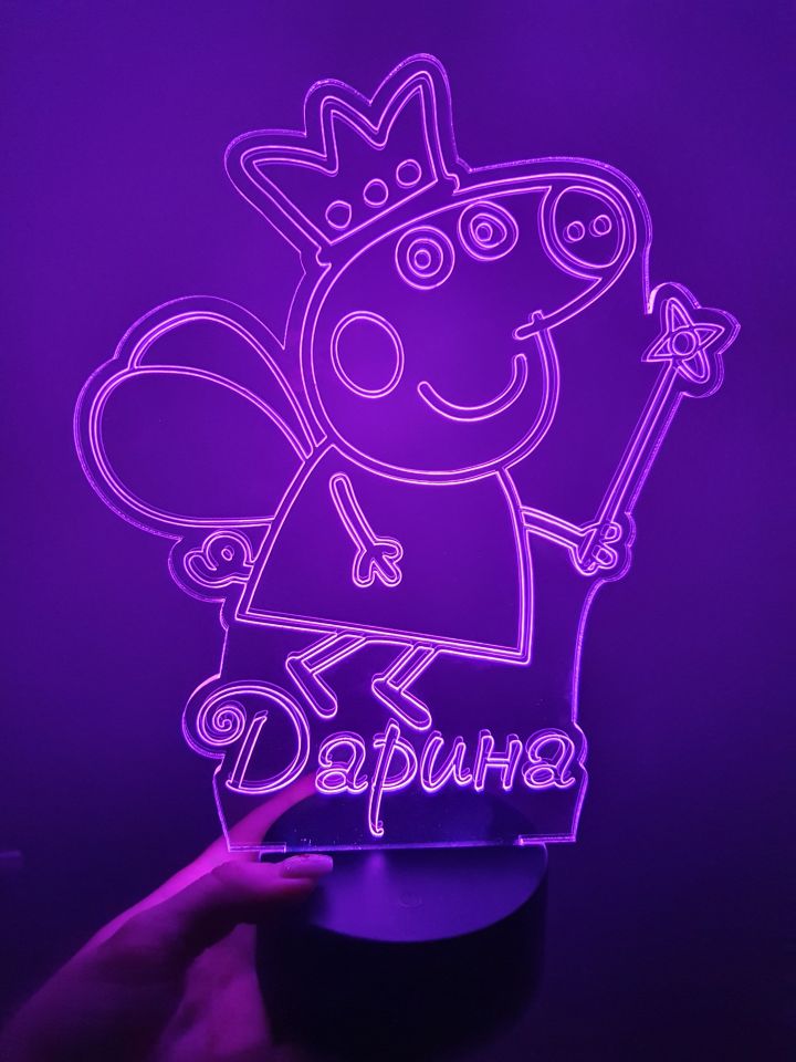 Personalizēta nakts lampa LED RGB MINNIE