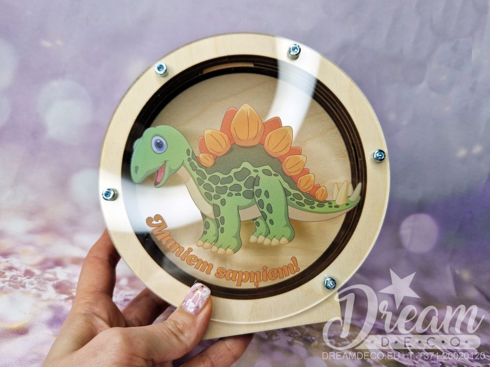 Krājkase bērniem ar dinozauru - Maniem sapņiem!