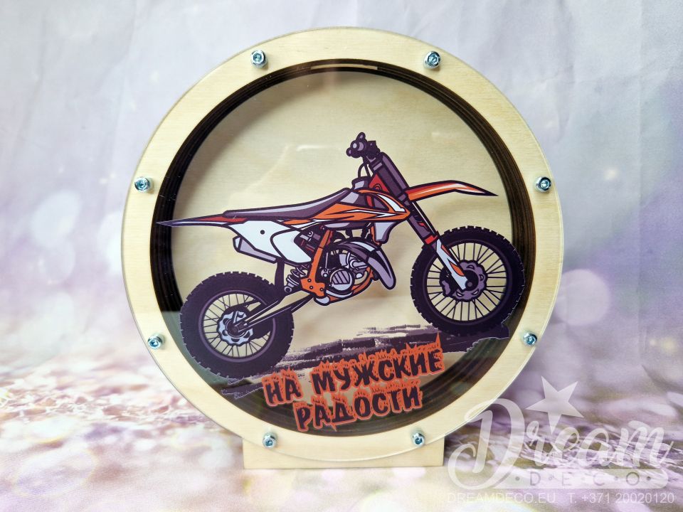 Krājkase ar krosa motociklu “Enduro” - На мужские радости