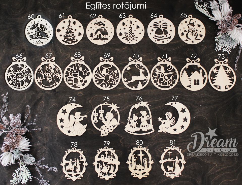 Egles rotājumi kolekcija ER Nr. 60-81