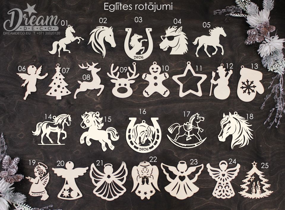 Коллекция ёлочных украшений ER Nr. 01-25