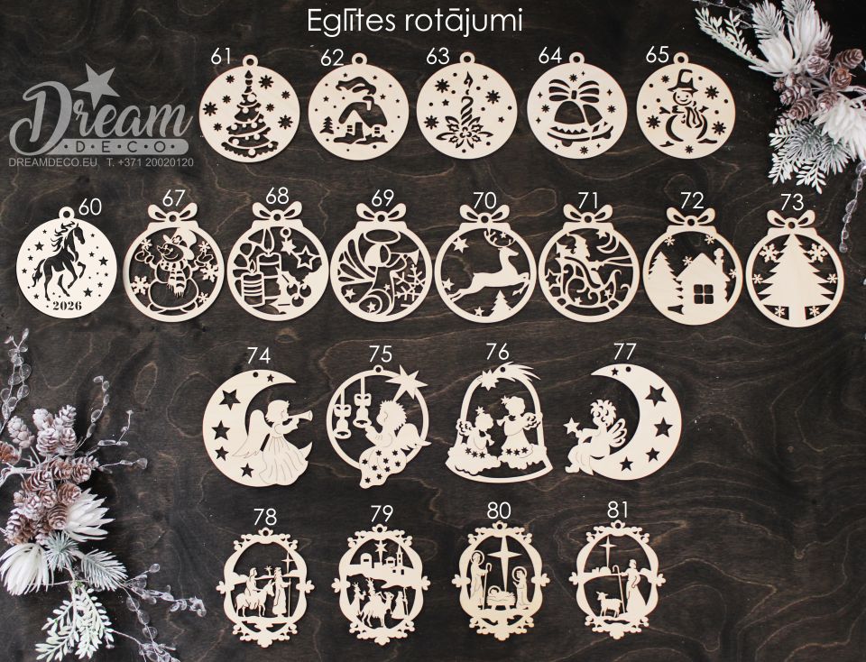 Коллекция ёлочных украшений ER Nr. 60-81