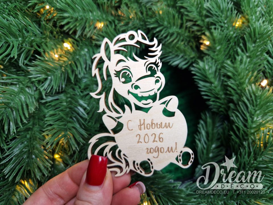 Ёлочные игрушки символ 2026 #95