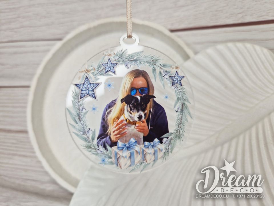 Ёлочные игрушки с вашими семейными фото