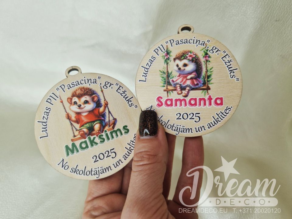 Medaļa bērnudārza izlaidumam