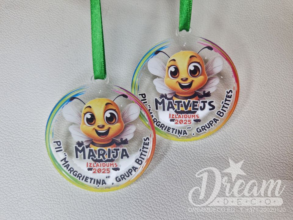 Personalizētas medaļas bērnudārza izlaidumam
