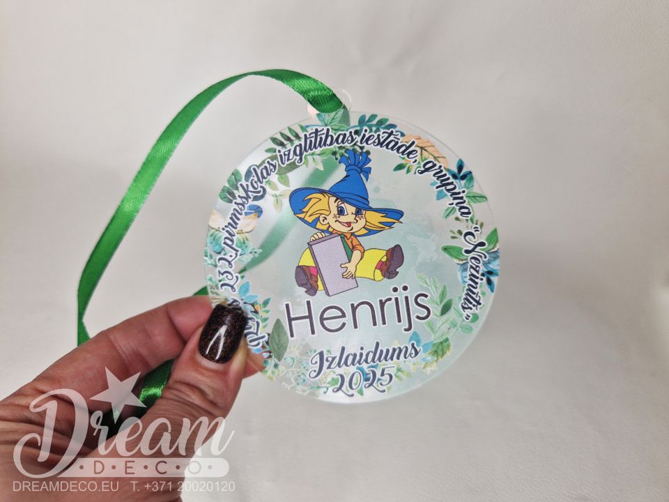 Personalizēta medaļa absolventiem ar Nezinīti