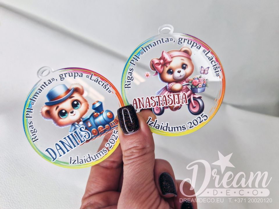 Personalizēta bērnudārza izlaiduma medaļa