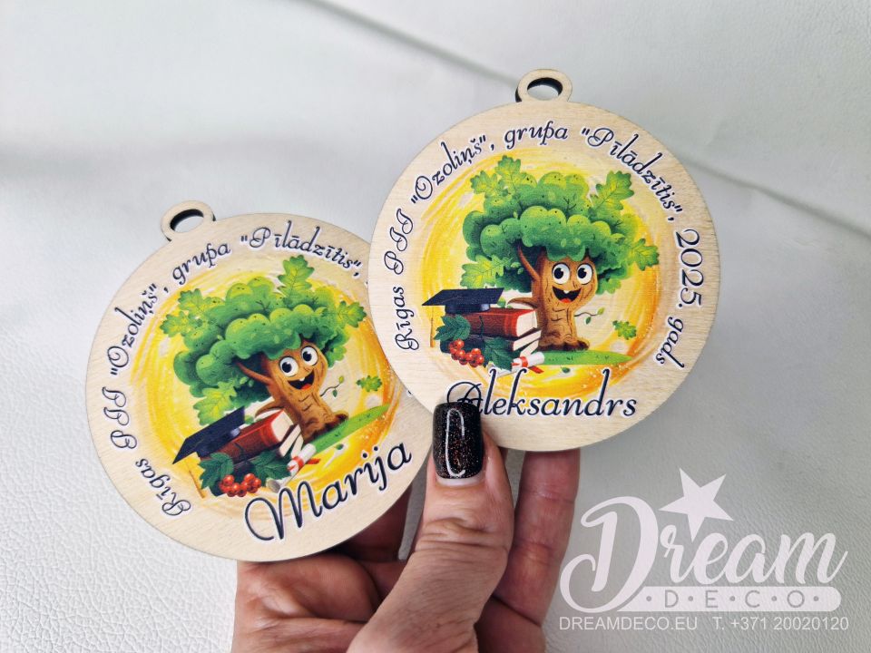 Bērnu izlaiduma medaļa bērnudārzam