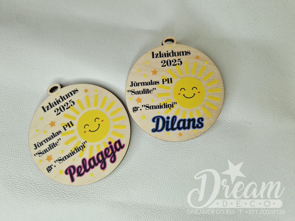 Medaļa bērnudārza abdolventam