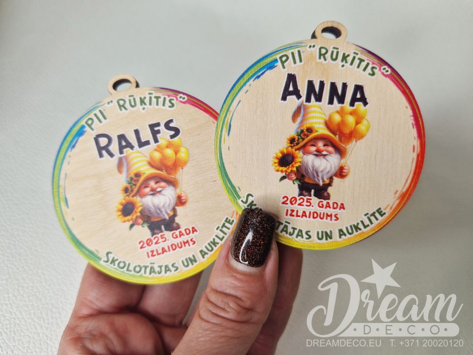 Personalizēta medaļa absolventiem