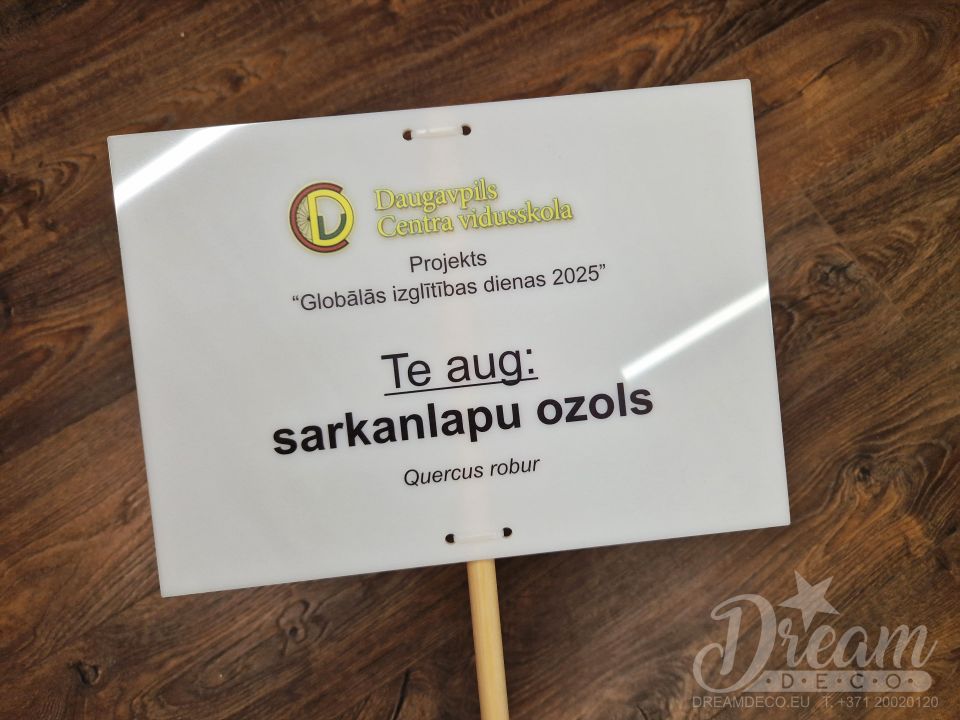 Informācijas plāksnīte projektam