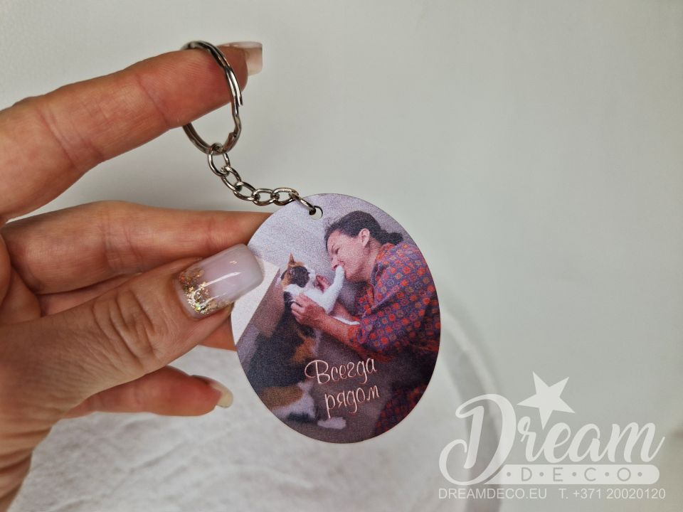 Atslēgu piekariņš ar jūsu foto
