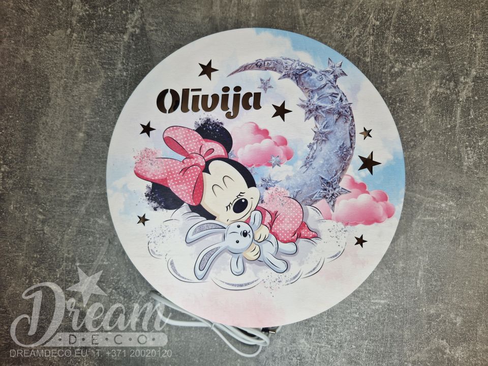 Bērnu sienas naktslampa pēc pasūtījuma