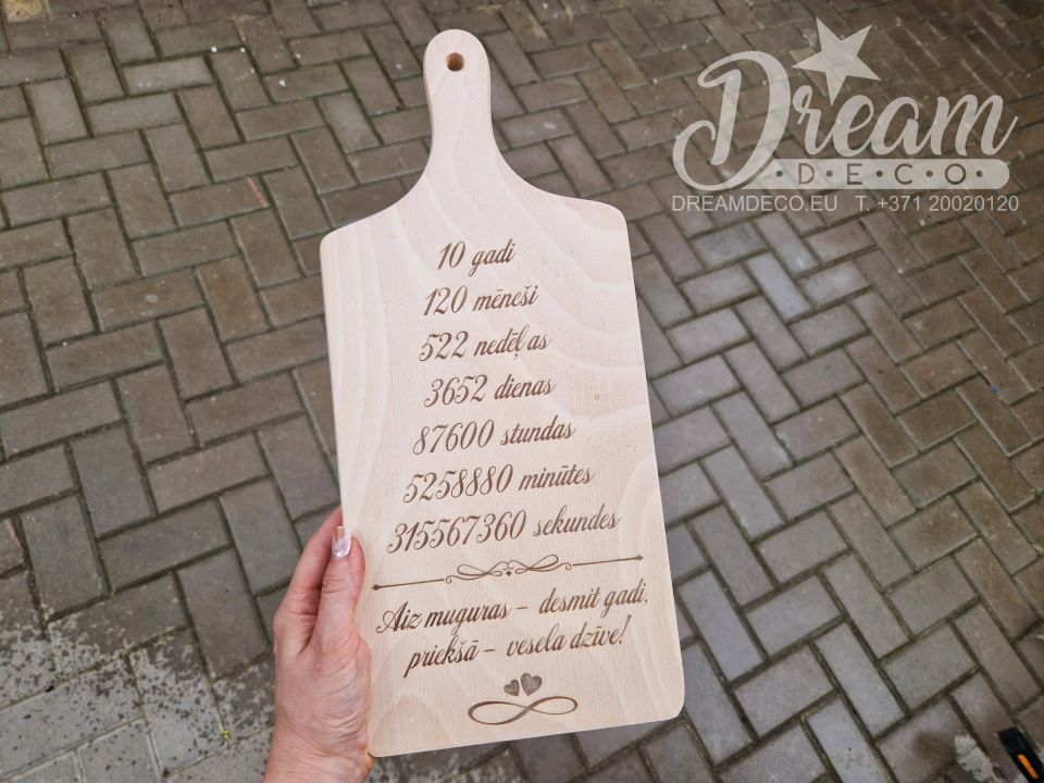 Koka dēlītis kāzu jubilejai dāvanai